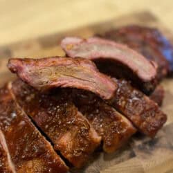 Baby Back Rib Recipe 2-2-1 Ribs 2-2-1 baby back rib method showing the individual ribs.